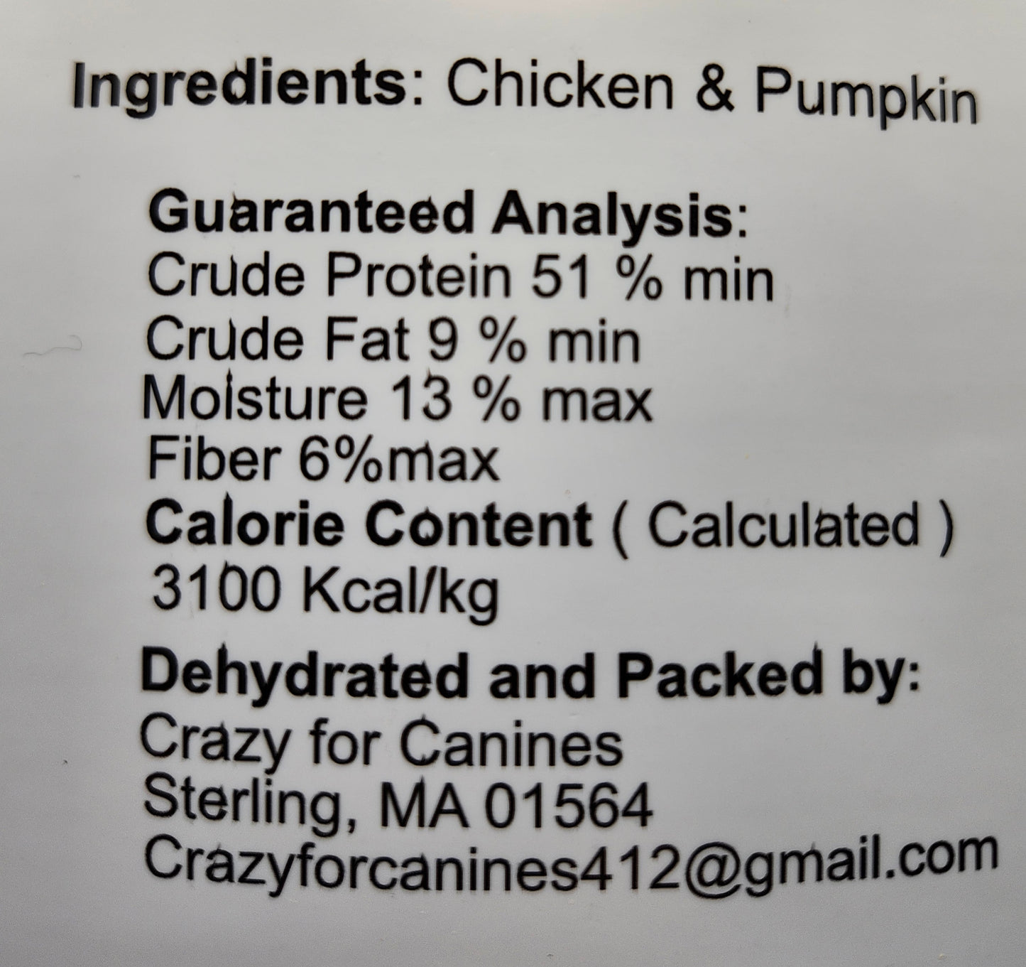 Chicken & Pumpkin